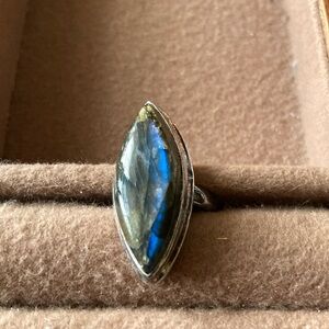 Labradite Sterling silver ring